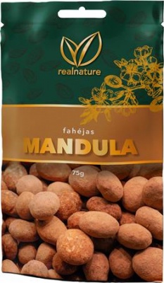 Mandula, 75 g, REAL NATURE, tejcsokoládés-fahéjas