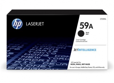 CF259A Lézertoner LaserJet Pro M404, MFP M428 nyomtatókhoz, HP 59A, fekete, 3k